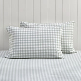 Temple &amp; Webster Gingham Washed Cotton Standard Pillowcases