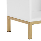 Temple &amp; Webster White &amp; Gold Marlene Bookcase