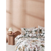 Temple &amp; Webster Vanilla Lulani Cotton Sateen Quilt Cover Set