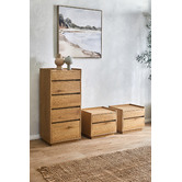 Temple &amp; Webster Rhet Tallboy &amp; Bedside Table Set