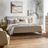 Temple &amp; Webster Rhet Tallboy &amp; Bedside Table Set
