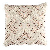 Temple &amp; Webster Prairie Embroidered Cotton Cushion