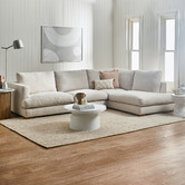 Temple &amp; Webster Haven 5 Seater Premium Upholstered Chaise Sofa