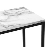 Temple &amp; Webster Boras Faux Marble Console Table &amp; Side Table Set