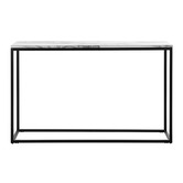 Temple &amp; Webster Boras Faux Marble Console Table &amp; Side Table Set