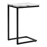 Temple &amp; Webster Boras Faux Marble Side Table