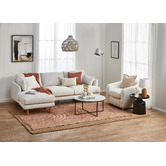 Temple & Webster Bungalow Premium 3 Seater Sofa & Ottoman Set
