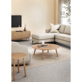 Temple &amp; Webster Dion Herringbone Oak Wood Coffee Table