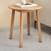 Temple &amp; Webster Dion Herringbone Round Coffee Table &amp; Side Table Set
