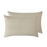 Temple &amp; Webster Gingham Washed Cotton Sheet Set
