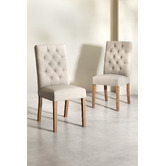 Temple &amp; Webster Windsor Linen Upholstered Dining Chairs