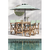 Temple &amp; Webster 2.7m Striped Brighton Market Umbrella