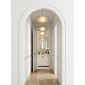 Temple &amp; Webster Scale Steel Capiz Shell Pendant Light