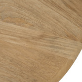 Temple &amp; Webster Clover Round Mango Wood Coffee &amp; Side Table Set