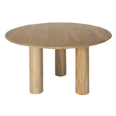 Temple &amp; Webster Clover Mango Wood Dining Table