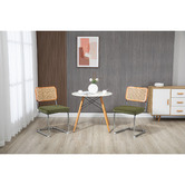 Temple & Webster Marcel Breuer Cesca Replica Velvet Cantilever Dining ...