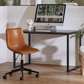 Temple &amp; Webster 120cm Carnegie Office Desk &amp; Phoenix Chair Set