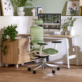 Temple &amp; Webster Dwight Corner Desk &amp; Elite Ergonomic Office Chair Set