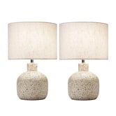 Temple &amp; Webster Maya Ceramic &amp; Jute Table Lamps