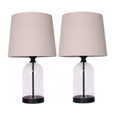 Temple &amp; Webster Grace Glass Table Lamps