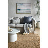 Temple &amp; Webster Natural Montie Fringe Hand-Woven Jute Rug