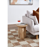 Temple &amp; Webster Clover Mango Wood Side Table