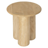 Temple &amp; Webster Clover Round Mango Wood Coffee &amp; Side Table Set