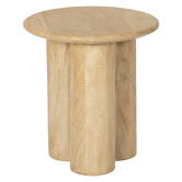 Temple &amp; Webster Clover Round Mango Wood Coffee &amp; Side Table Set