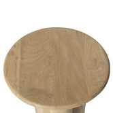 Temple &amp; Webster Clover Round Mango Wood Coffee &amp; Side Table Set