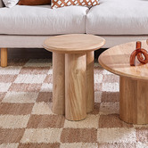 Temple &amp; Webster Clover Mango Wood Side Table