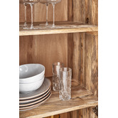 Temple &amp; Webster Anya Mango Wood &amp; Rattan Cupboard