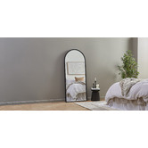 Temple &amp; Webster Metal Arched Full Length Mirror