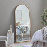 Temple &amp; Webster Metal Arched Full Length Mirror