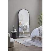 Temple &amp; Webster Metal Arched Full Length Mirror