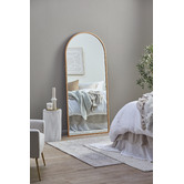 Temple &amp; Webster Metal Arched Full Length Mirror