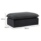 Temple &amp; Webster Montauk Slipcover Ottoman