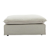 Temple &amp; Webster Montauk Slipcover Ottoman