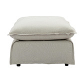 Temple &amp; Webster Montauk Slipcover Ottoman