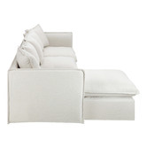 Temple &amp; Webster Removable Slipcover Set for Montauk 3 Seater Reversible Chaise Sofa