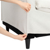 Temple &amp; Webster Removable Slipcover Set for Montauk 3 Seater Reversible Chaise Sofa