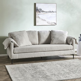 Temple &amp; Webster White Anika Marble Side Table