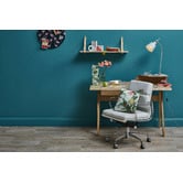 Temple &amp; Webster Colette Desk &amp; Eames Premium Replica Office Chair Set