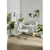 Temple &amp; Webster Dwight Corner Desk &amp; Eames Premium Replica Office Chair Set