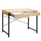 Temple &amp; Webster Beesly Desk &amp; Deluxe Eames Replica Office Chair Set