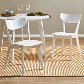 Temple &amp; Webster White Larsen Round Dining Table