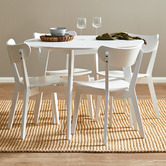 Temple &amp; Webster White Larsen Round Dining Table