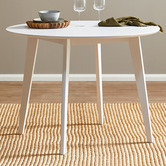 Temple &amp; Webster White Larsen Round Dining Table