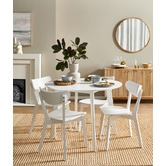 Temple &amp; Webster White Larsen Round Dining Table