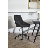 Temple &amp; Webster Black Torsby Office Writing Desk