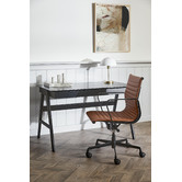 Temple &amp; Webster Black Torsby Office Writing Desk
